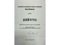 Kongres HDYO dostal záštitu první dámy